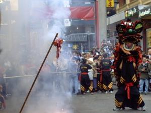 New Year Celebrations in Little Bourke Street, Melbourne (25/1/2004)